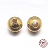 Round 925 Sterling Silver Spacer Beads STER-M103-04-4mm-G-2