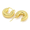 Rack Plating C-Shaped Brass Stud Earrings EJEW-I313-12G-2