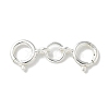 S925 Sterling Silver Double Spring Ring Clasps STER-R003-07S-1