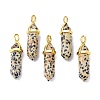 Natural Dalmatian Jasper Pointed Pendants G-G025-01G-33-1