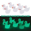 80 Pcs Tiny Ducks Mini Resin Duck Colorful Mini Duck Bulk Fairy Tale Garden Animal Sculpture Resin Duck Image for Miniature Landscape JX344A-5