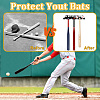 Word I Love Baseball Iron Baseball Bat Display Stand AJEW-WH0533-003-7