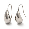 Non-Tarnish 304 Stainless Steel Teardrop Dangle Earrings for Women EJEW-F295-01P-1