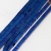 Electroplate Non-magnetic Synthetic Hematite Beads G-J170B-2x2mm-02-1