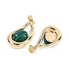 Synthetic Malachite Teardrop Pendants KK-U043-39G-01-2