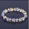 Glass Beaded Stretch Bracelets WGF21B9-01-1