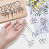 12Pcs Iron with Zinc Alloy Shower Curtain Hook FIND-SP0005-76P-3