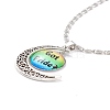 Rainbow Pride Necklace NJEW-F291-01F-1