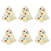 6Pcs Handmade Bumpy Glass Beads Strands LAMP-FS0001-16D-1