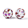 Printed Opaque Acrylic Beads MACR-T048-05C-2