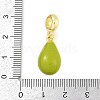 Brass Enamel Fruit European Dangle Charms KK-Z090-08G-09-3