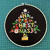 DIY Christmas Theme Embroidery Kits XMAS-PW0001-176E-02-1