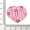 Valentine's Day Printed Transparent Acrylic Pendants OACR-S045-04C-3