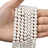 Eco-Friendly Dyed Glass Pearl Round Beads Strands HY-A008-8mm-RB001-4