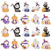 40Pcs 10 Styles Halloween Theme Alloy Enamel Pendants ENAM-CJ0004-77-1