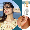   304 Stainless Steel Clip-on Earring Findings STAS-PH0005-65-6