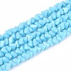 Opaque Glass Beads Strands GLAA-N019-4mm-18-1
