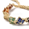 Chakra Natural Gemstone Braided Bead Bracelets BJEW-G682-01-3