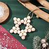 Star Wood Beads Pendant Decorations HJEW-TA00299-2