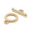 Rack Plating Brass Toggle Clasps KK-E034-05LG-2