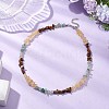 Natural Citrine & Tiger Eye & Green Aventurine Chip Beaded Necklaces NJEW-JN05099-01-2