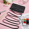 50 Yards Polyester Chenille Furry Braided Lip Cord Trim OCOR-WH0070-154A-4