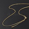 Brass Rolo Chains Necklaces for Women NJEW-D302-43G-3