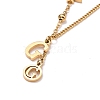 Goodlock and Initial Letter G Charm Anklet for Women STAS-D454-04G-2