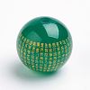 Natural Green Onyx Agate Beads X-G-K176-F01-2