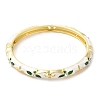 Enamel Flower Bangle with Rhinestone PF4009-3-2