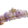 Natural Lavender Jade Hair Bands PW-WGE968B-14-1