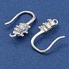 Brass Pave Clear Cubic Zirconia Earring Hooks KK-R149-20S-2