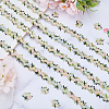 15 Yards Flower Polyester Embroidery Lace Ribbon OCOR-WH0070-77B-4