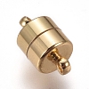 Brass Magnetic Clasps with Loops KK-I664-06G-2