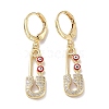 Real 18K Gold Plated Brass Dangle Leverback Earrings EJEW-L269-016G-05-1