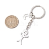 2Pcs 304 Stainless Steel  Keychains KEYC-JKC01165-3