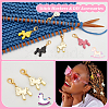 Horse Alloy Enamel Pendant Stitch Markers HJEW-AB00364-4