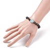 Natural Lava Rock Beads Oil Diffuser Stretch Bracelet BJEW-JB07246-5