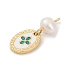 Natural Cultured Freshwater Pearl & Brass Pendants KK-U062-14G-03-2