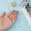 48Pcs 8 Styles Eco-Friendly Brass Watch Band Clasps KK-PH0015-11-3
