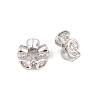 Brass Micro Pave Cubic Zirconia Beads KK-B157-19P-2