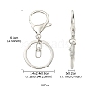 10Pcs Alloy Split Key Rings KK-YW0002-01P-5