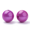 Spray Painted Acrylic Beads MACR-Q154-16mm-012-2