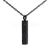 304 Stainless Steel Rectangle with Tree of Life Pendant Urn Ashes Necklaces NJEW-WH0036-030EB-1