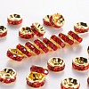 Brass Rhinestone Spacer Beads RB-A014-Z8mm-21G-1