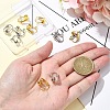 12Pcs 2 Colors Iron Clip-on Earring Findings IFIN-YW0003-68-3