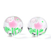 Transparent Handmade Lampwork Beads LAMP-T011-20B-2