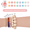 8 Bags 8 Colors Glass Round Seed Beads SEED-PH0001-93-6