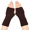 Acrylic Fiber Knitted Mittens Fingerless Gloves PW-WG36FCF-05-1