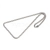 Tarnish Resistant New Nice 304 Stainless Steel Curb Chain Necklaces NJEW-P047-24-2